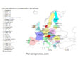 mapa de países de Europa y capitales