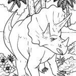 dibujar un triceratpos